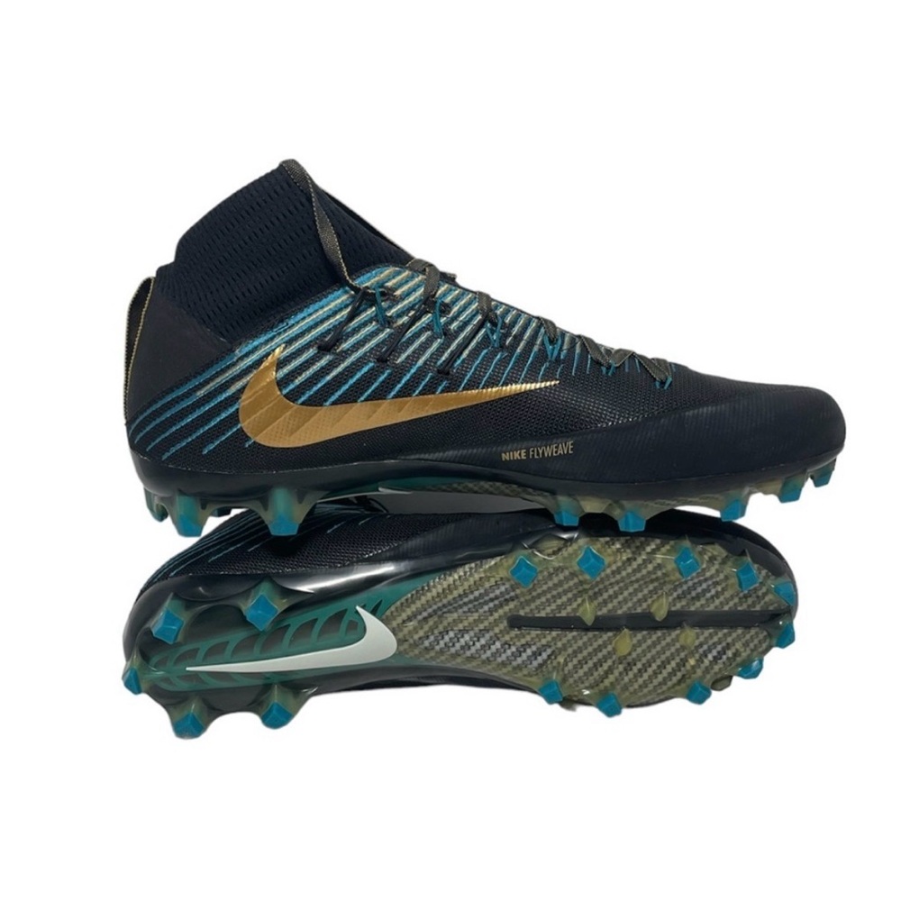 Nike Vapor Untouchable 2 Football Cleats Black/Blue/Gold Size 15 | 835646-015